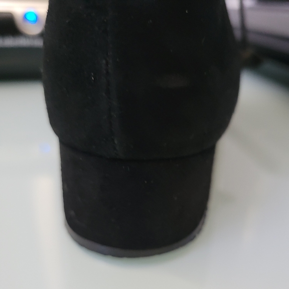 Vintage Black & Cream Victorian Style Lace up Ankle Booties Size US 6.5 - Picture 6 of 9